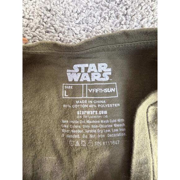 Star Wars Tank Womens L Green The Mandalorian Grogu Crew Neck Tagless Sleeveless - Picture 2 of 6